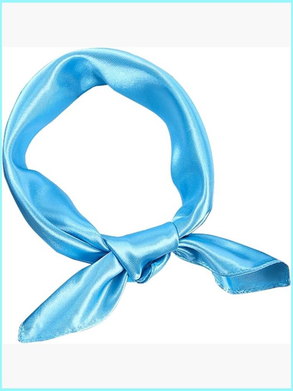 Silk Chiffon Square Scarf 60x60cm Retro Vintage Accessory Cosplay Costume